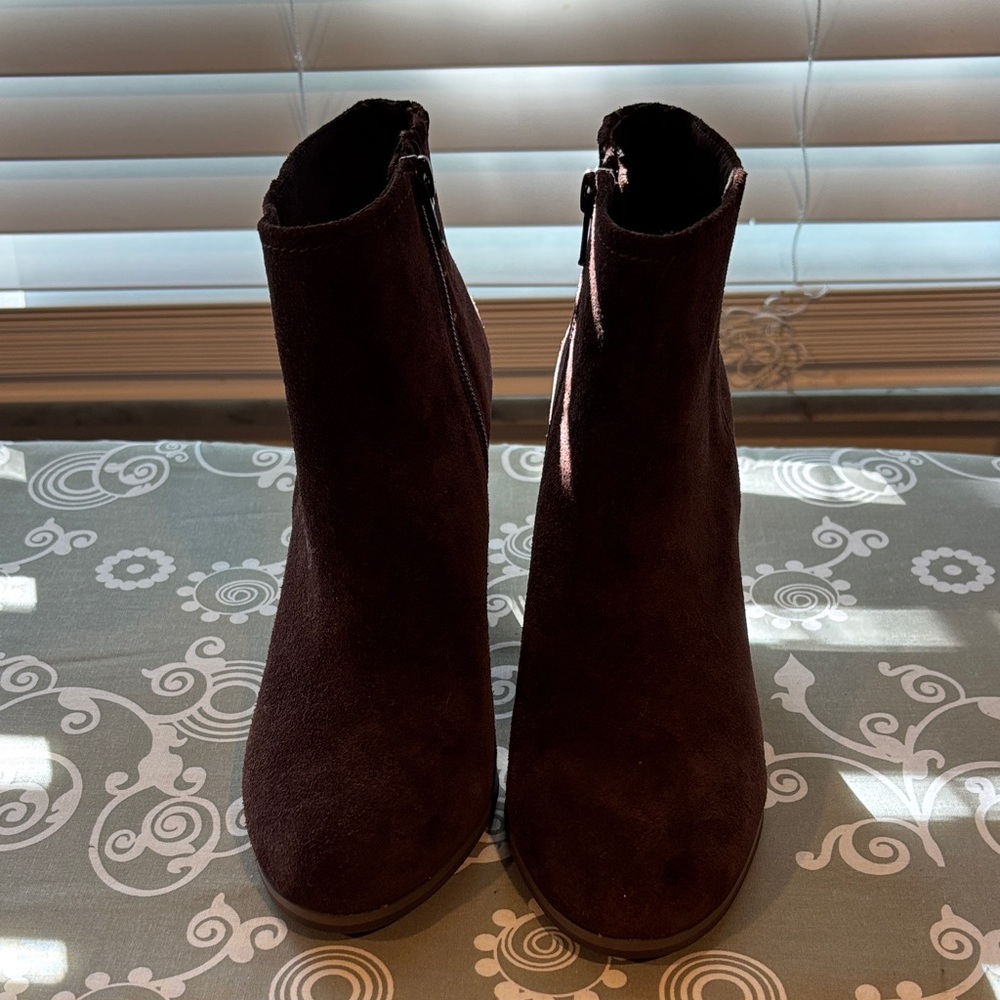 Seychelles‎ Brown Suede Ankle Boots Booties size 6-1/2 - Picture 8 of 10